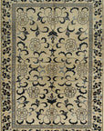Isolated view of Willow Lydia Gold Hand Knotted Wool Rug, showcasing its design.