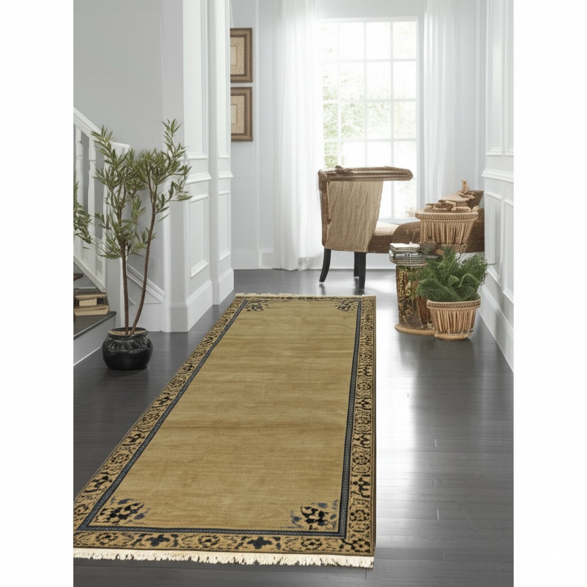 Lila Timeless Beige Hand Knotted Wool Rug