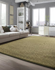 Sophisticated Nadia Black Hand Knotted Wool Rug