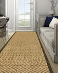 Sophisticated Nadia Black Hand Knotted Wool Rug