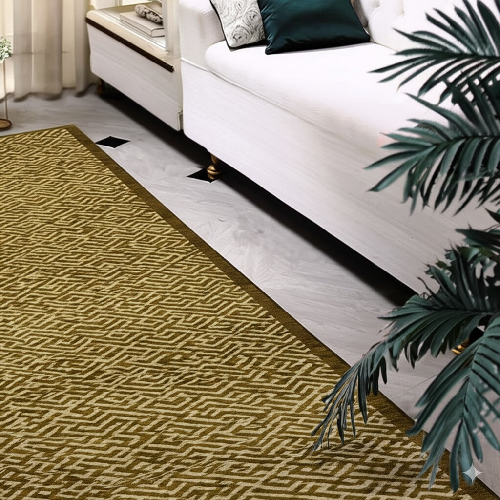 Gilded Dynasty Handmade Wool Ningxia Rug