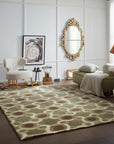 Talia Artistic Green Hand Knotted Wool Rug