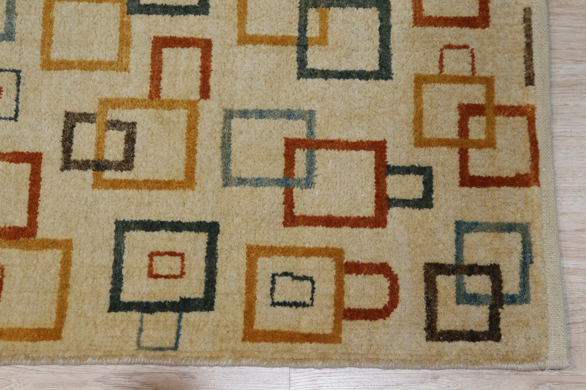 Sandstone Serenity Beige Handmade Wool Ningxia Rug