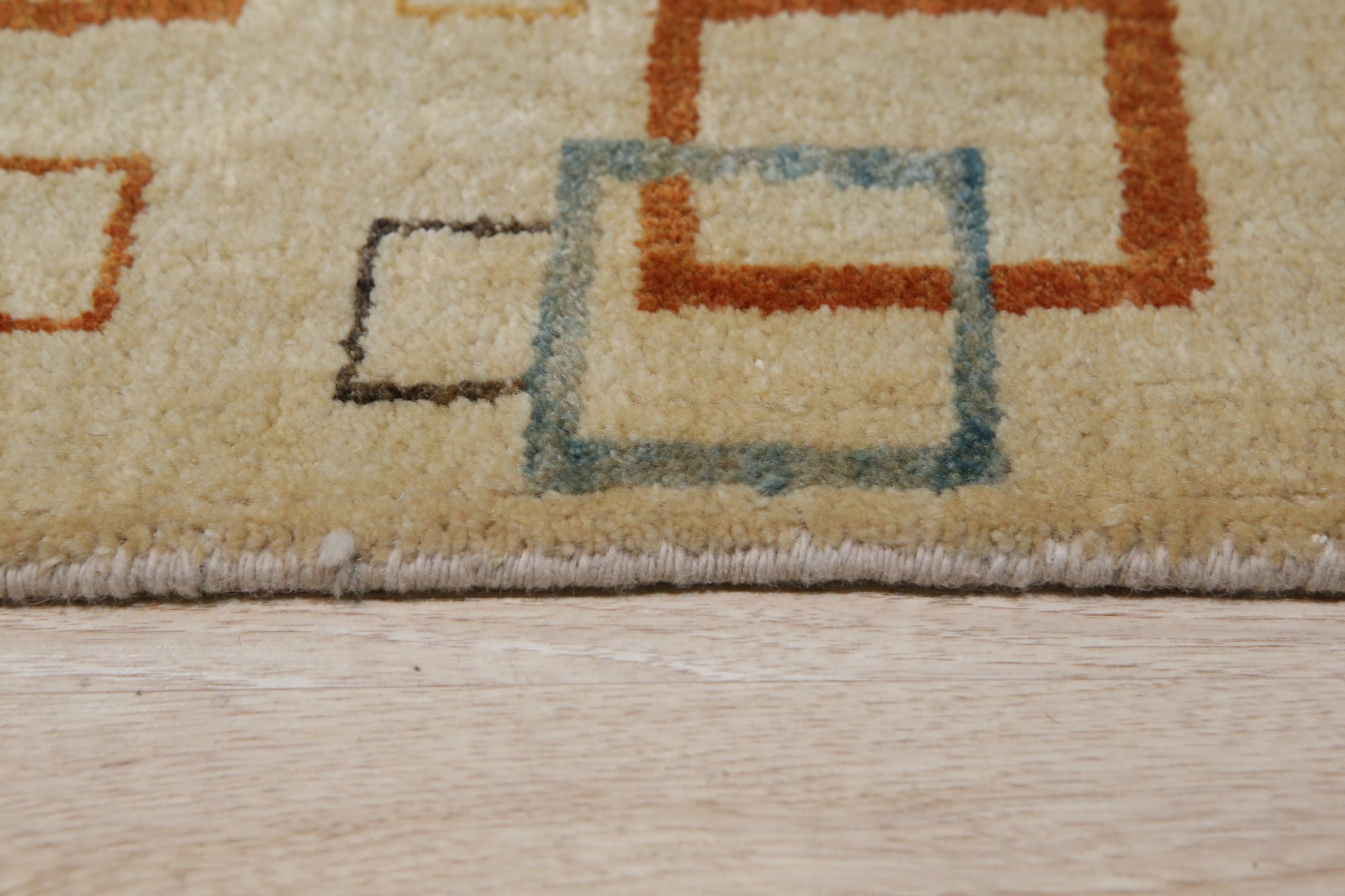 Sandstone Serenity Beige Handmade Wool Ningxia Rug