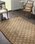 Louie Vibrant Brown Hand Knotted Wool Rug