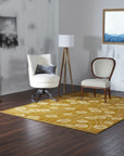 Lila Jasmine Brown Hand Knotted Wool Rug
