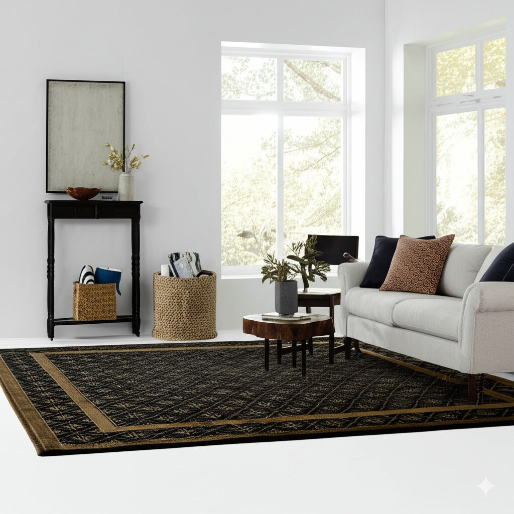 Bespoke Vibrant Brown Hand Knotted Wool Rug