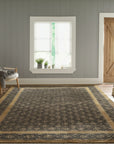 Bespoke Vibrant Brown Hand Knotted Wool Rug