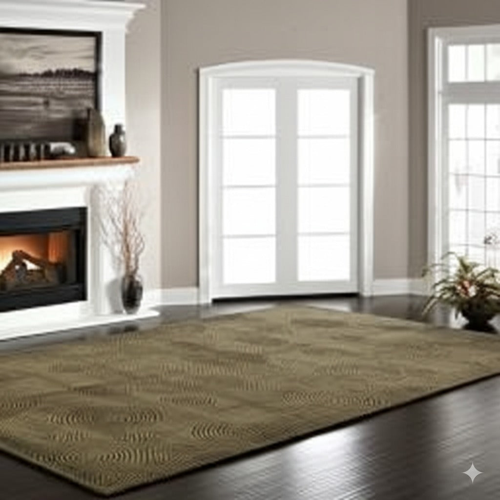 Exquisite Yara Brown Hand Knotted Wool Rug
