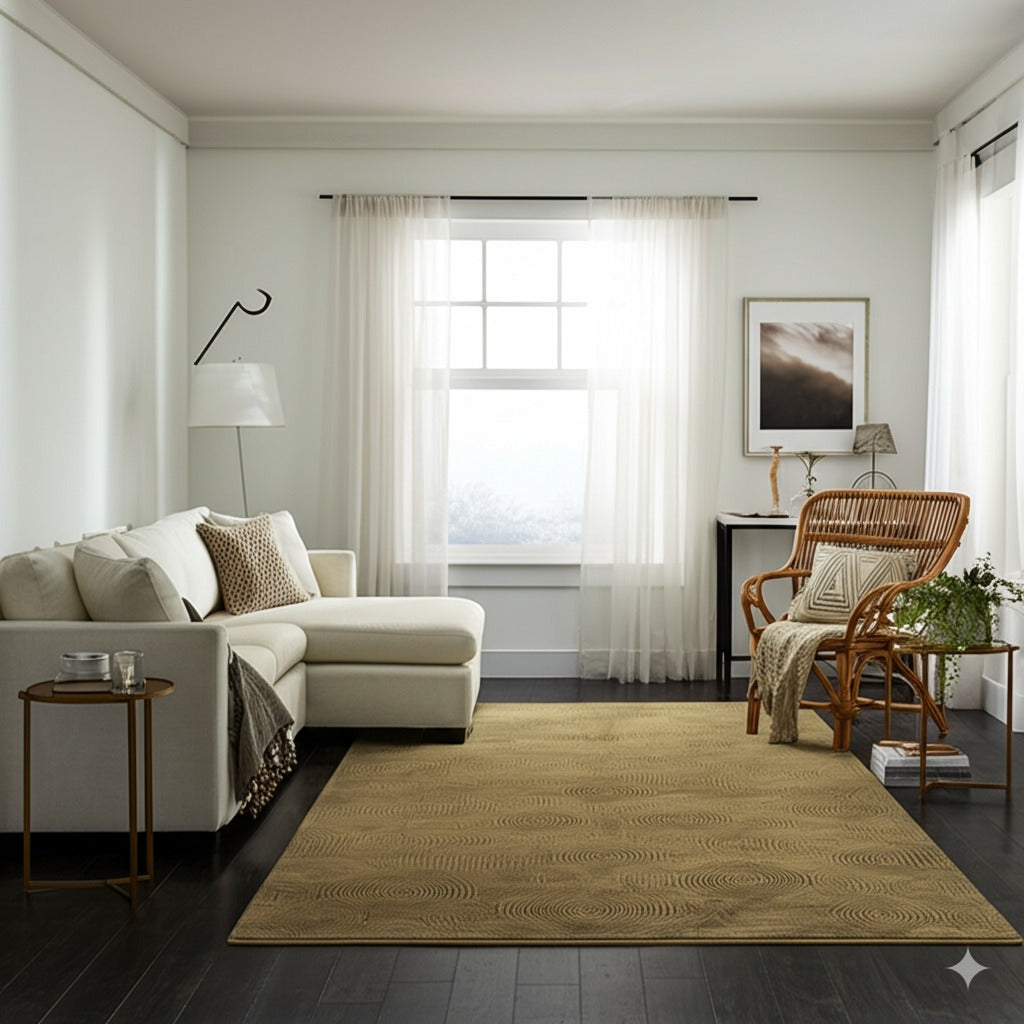 Exquisite Yara Brown Hand Knotted Wool Rug