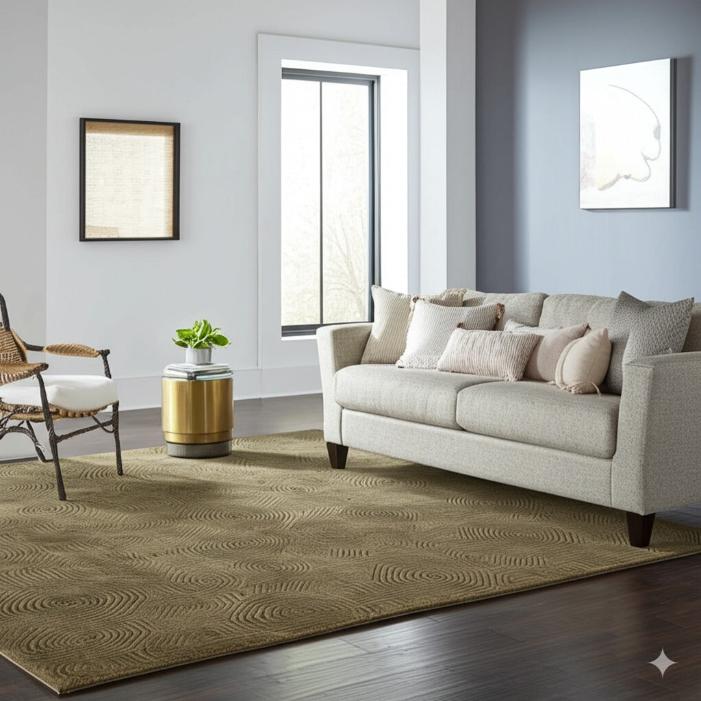Exquisite Yara Brown Hand Knotted Wool Rug