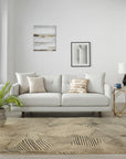 Celia Stylish Gold Hand Knotted Wool Rug