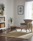 Celia Stylish Gold Hand Knotted Wool Rug
