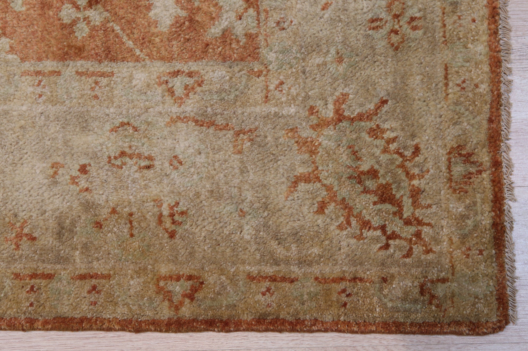 Crimson Dynasty Handmade Wool Red Transitional All-Over Ningxia Rug