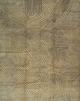 Isolated view of Nadia Mira Beige Nan Rug, featuring a subtle, geometric pattern in soft beige tones, highlighting its textured weave.