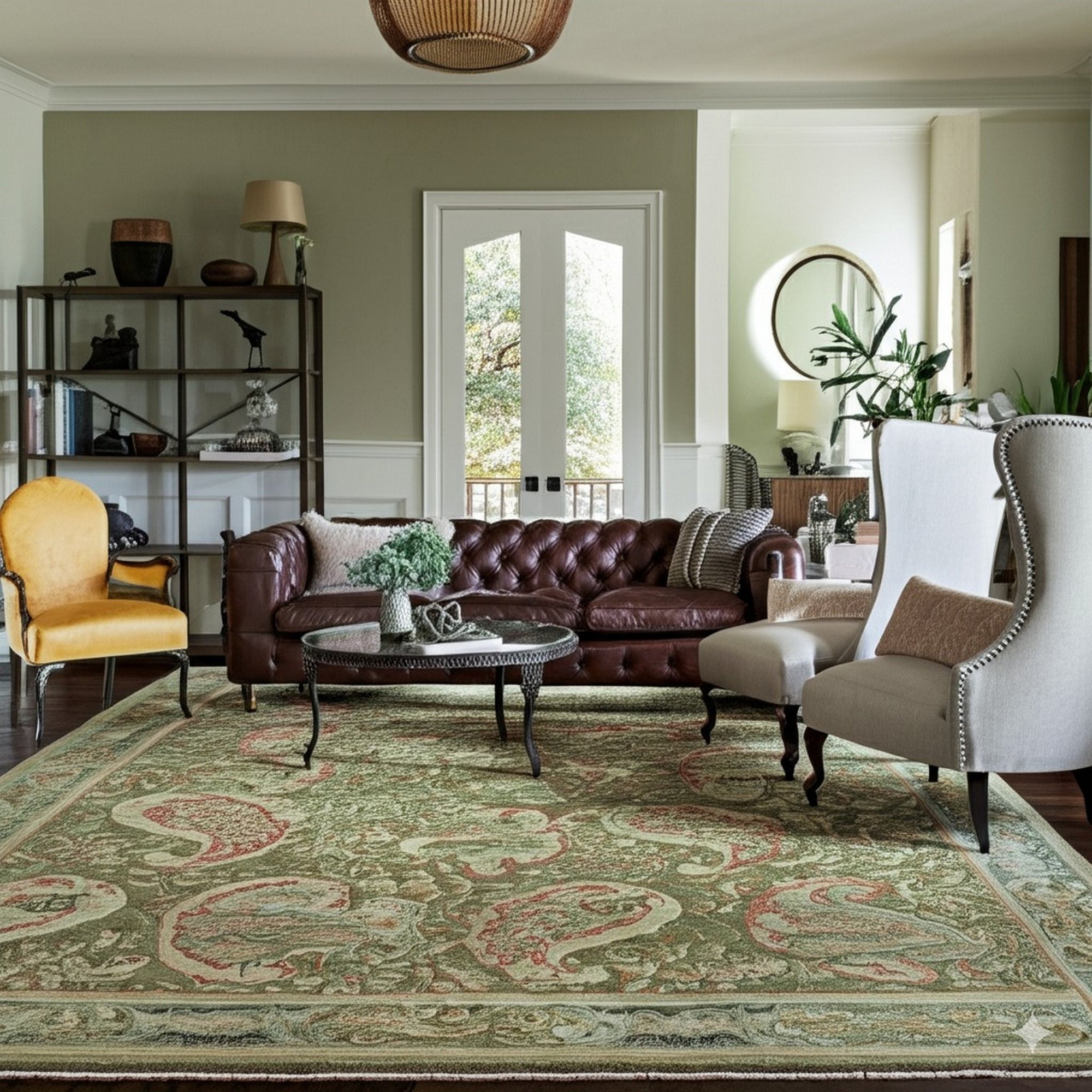 Elena Xena Beige Hand Knotted Wool Rug