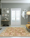 Elena Xena Beige Hand Knotted Wool Rug
