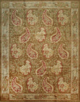 Isolated view of Elena Xena Beige Hand Knotted Wool Rug, showcasing its design.