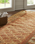 Giselle Zinnia Brown Hand Knotted Wool Rug