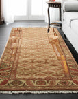 Giselle Zinnia Brown Hand Knotted Wool Rug
