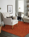 Nadia Lydia Red Flatweave Wool Rug