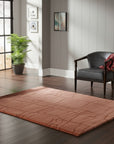 Inviting Maya Rust Flatweave Wool Rug