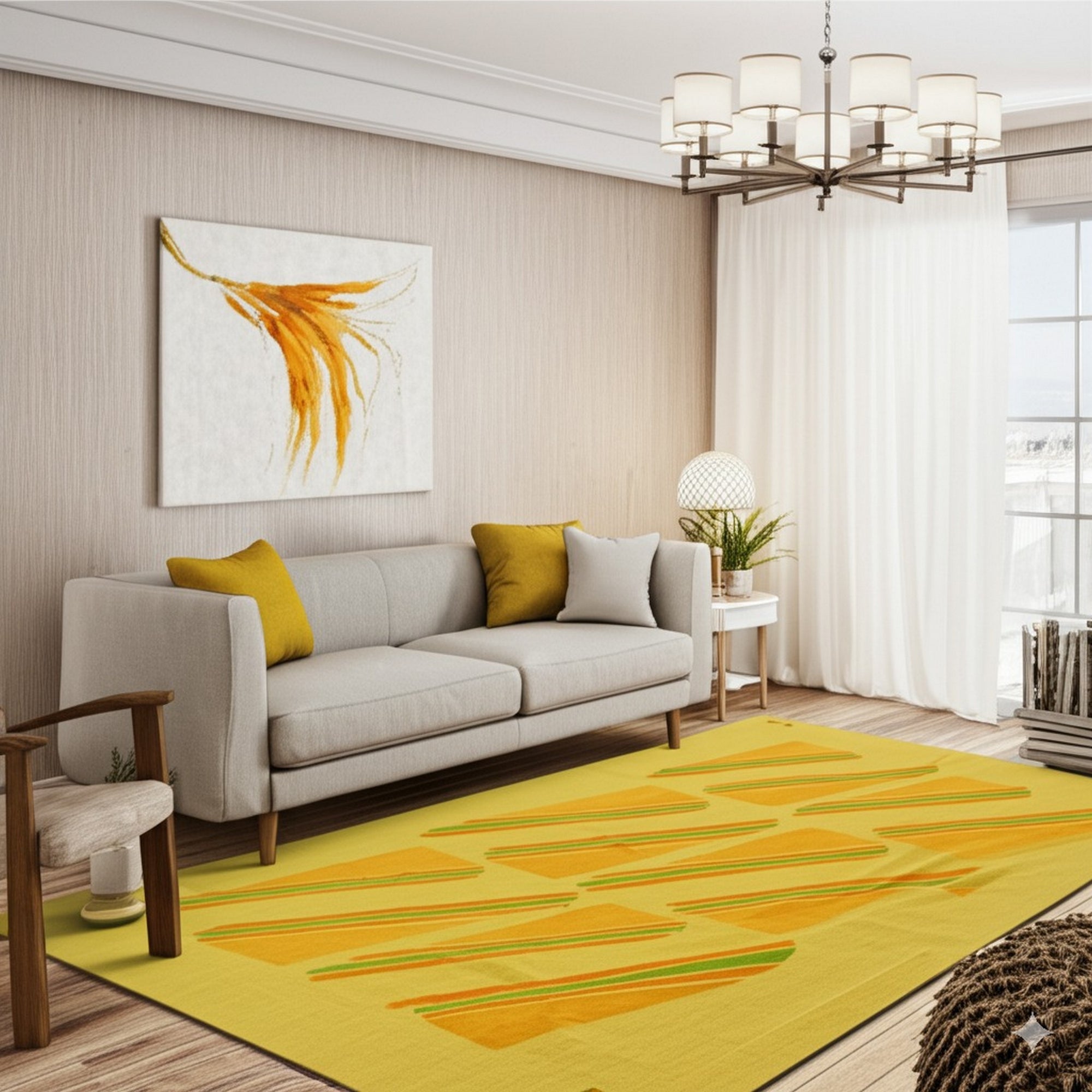 Sloane Maya Beige Flatweave Wool Rug