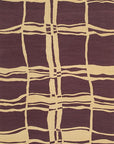 Isolated view of Stylish Iris Purple Flatweave Wool Rug, showcasing its flatweave texture and rich iris purple color.