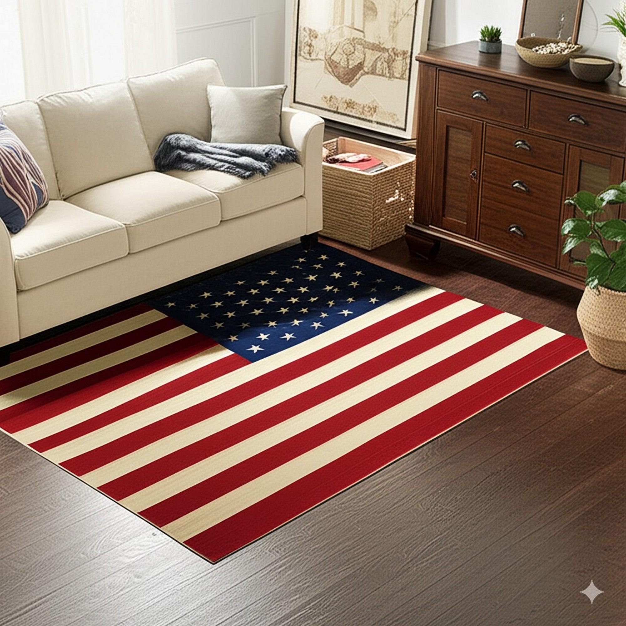 Maya Dazzling Usa Flatweave Wool Rug