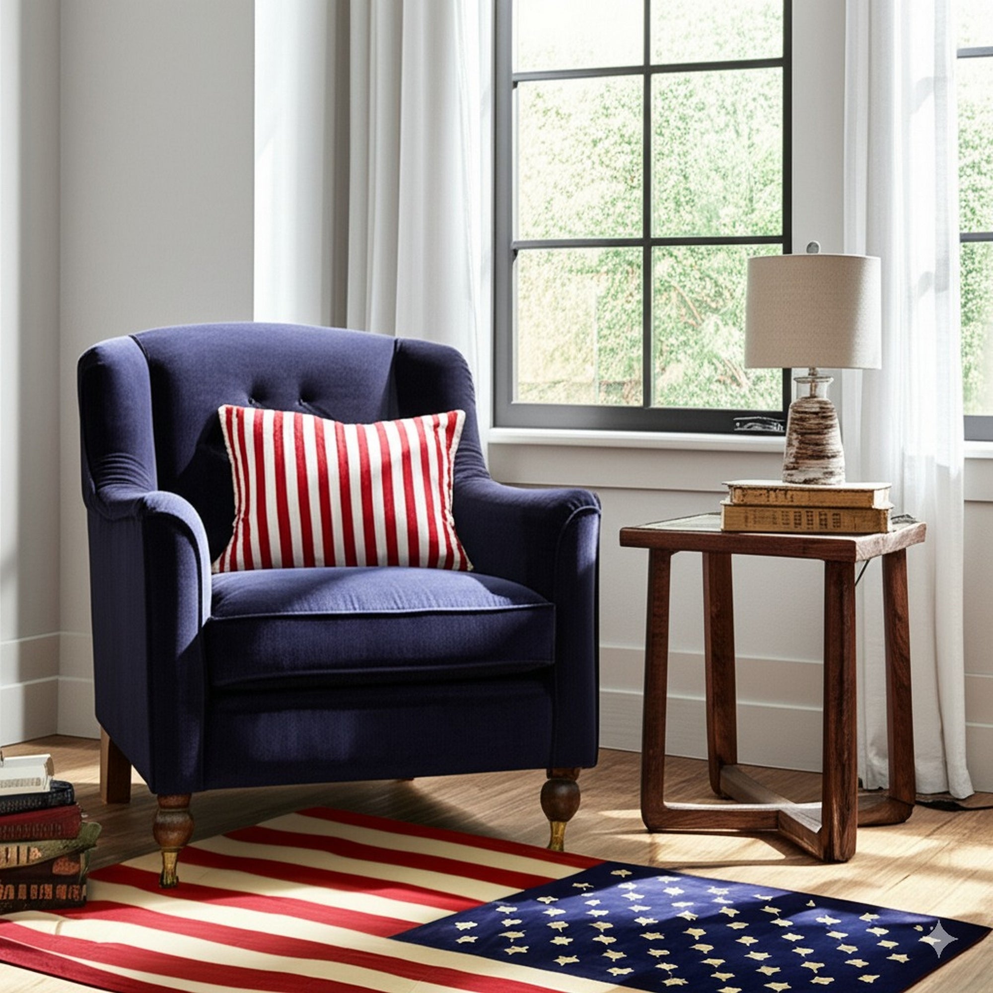 Maya Dazzling Usa Flatweave Wool Rug