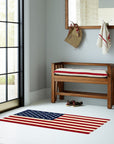 Maya Dazzling Usa Flatweave Wool Rug