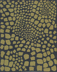 Isolated view of Dazzling Talia Green Flatweave Wool Rug, showcasing its geometric design.