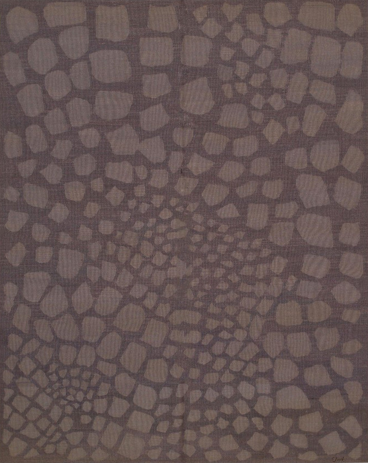 Isolated view of Sloane Timeless Purple Flatweave Wool Rug, showcasing its design.
