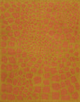 Isolated view of Amara Ruby Rust Flatweave Wool Rug, showcasing its design.