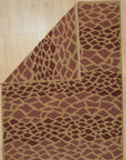 Vibrant Dazzling Pink Flatweave Wool Rug, a dazzling pink wool rug with a flatweave construction, seen in a brightly lit setting with neutral furniture.