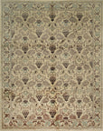 Isolated view of Vibrant Chloe Ivory Hand Knotted Wool Rug, showcasing its design.