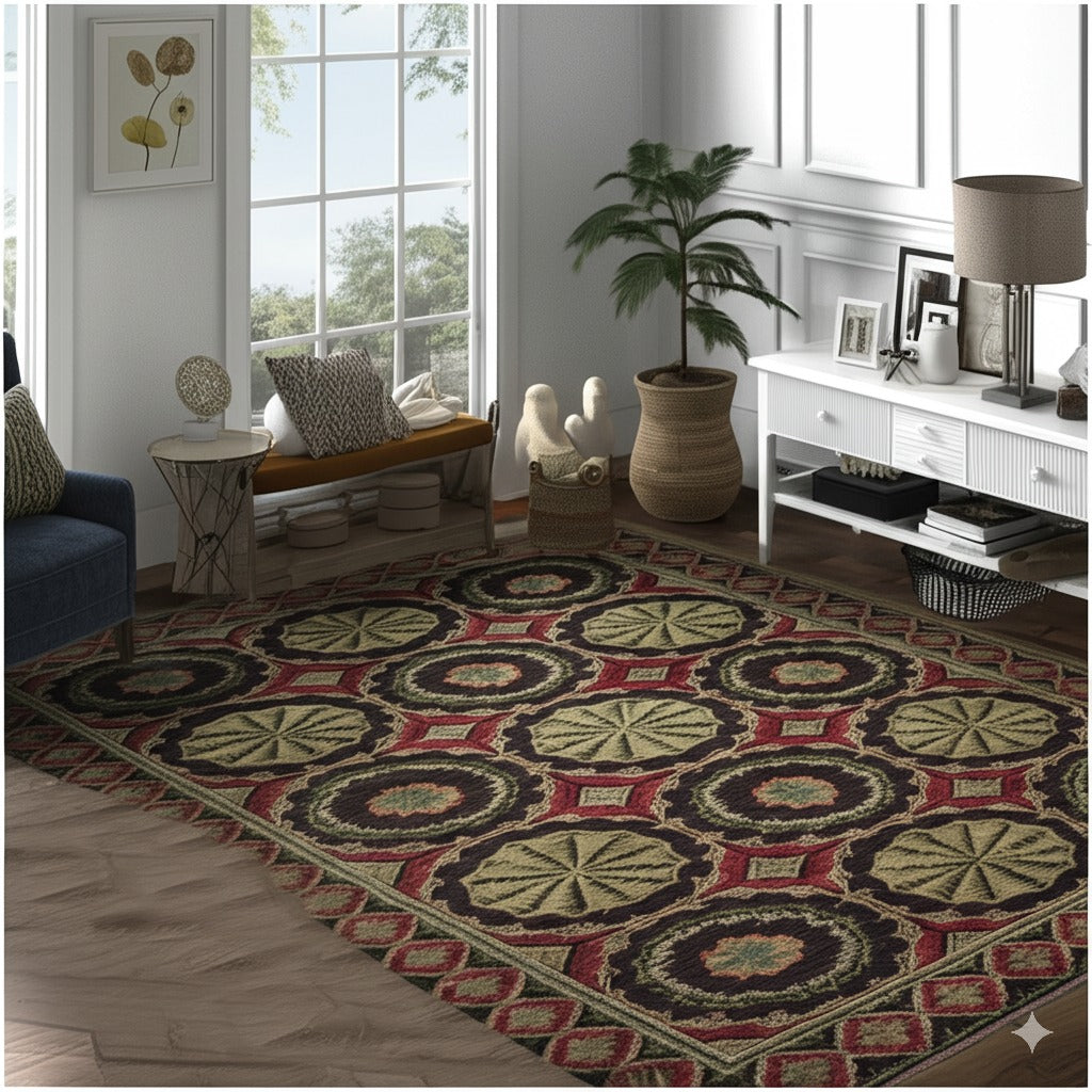 Giselle Violet Red Hand Knotted Wool Rug