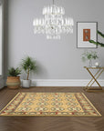 Iris Cozy Beige Hand Knotted Wool Rug