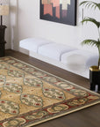 Iris Cozy Beige Hand Knotted Wool Rug