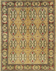 Isolated view of Iris Cozy Beige Hand Knotted Wool Rug, showcasing its design.