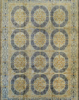 Isolated view of Giselle Exquisite Beige Hand Knotted Wool Rug, showcasing its intricate, traditional pattern.