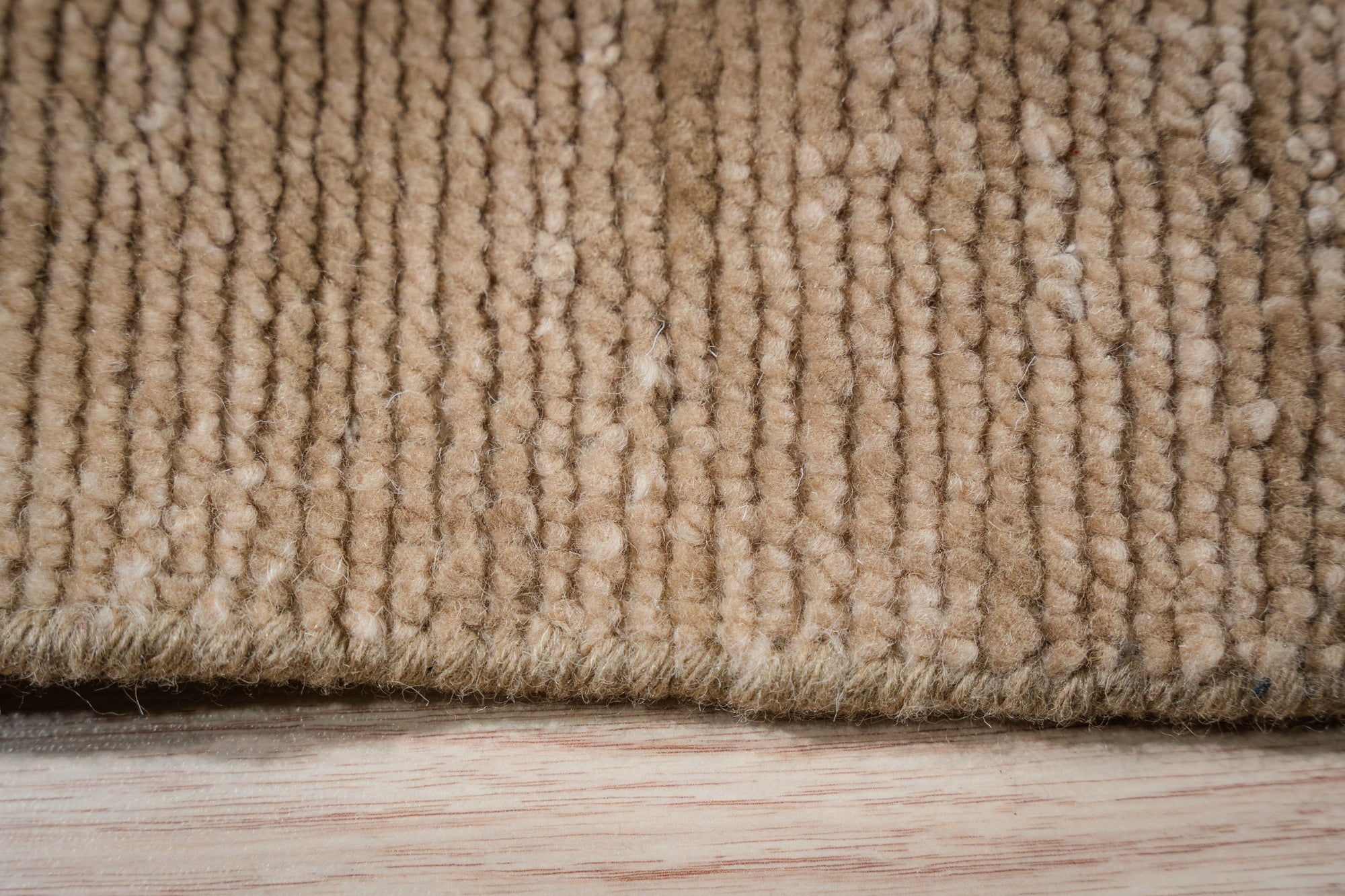 Sandstone Serenity Brown Hand-Knotted Wool Rug