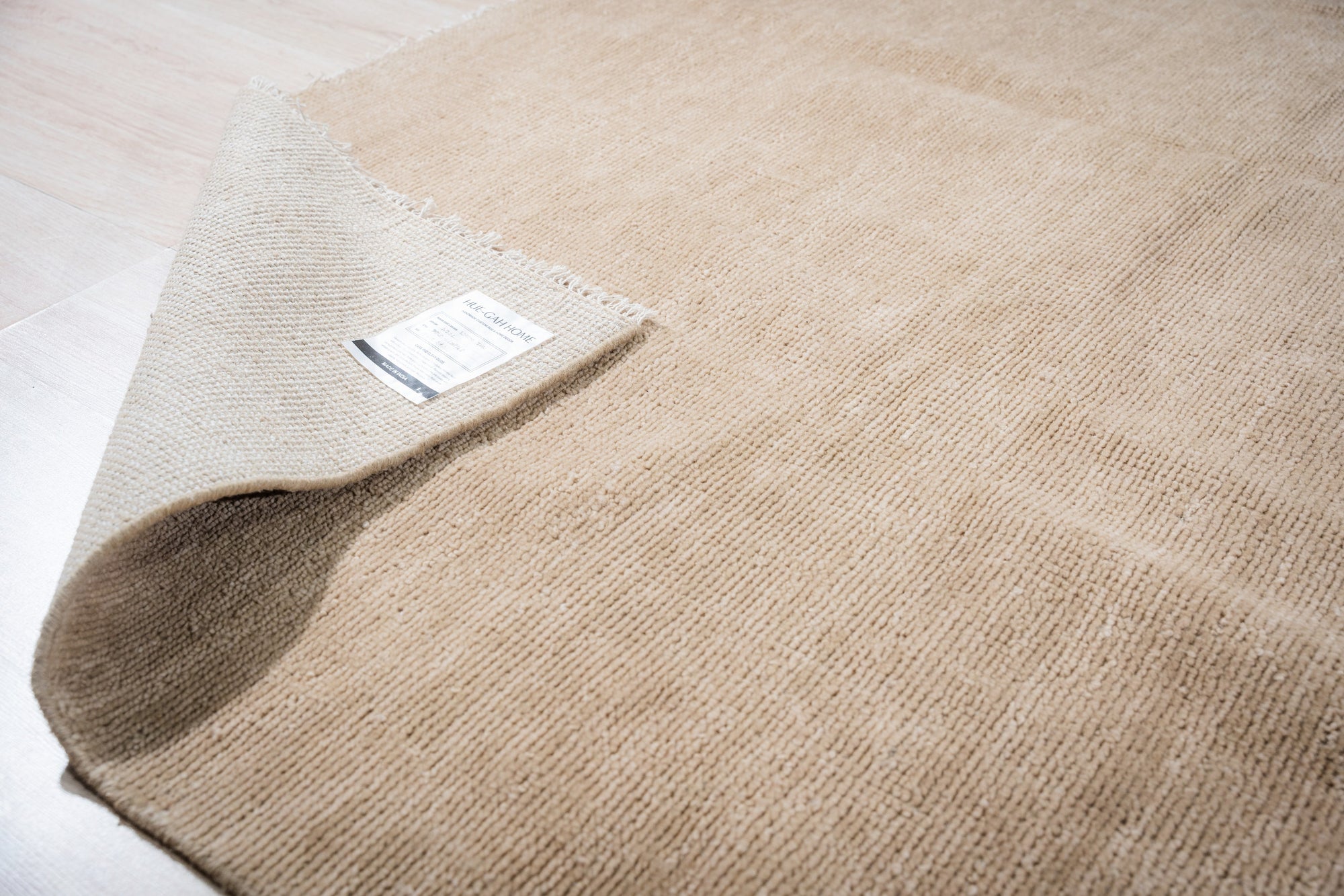 Sandstone Serenity Brown Hand-Knotted Wool Rug