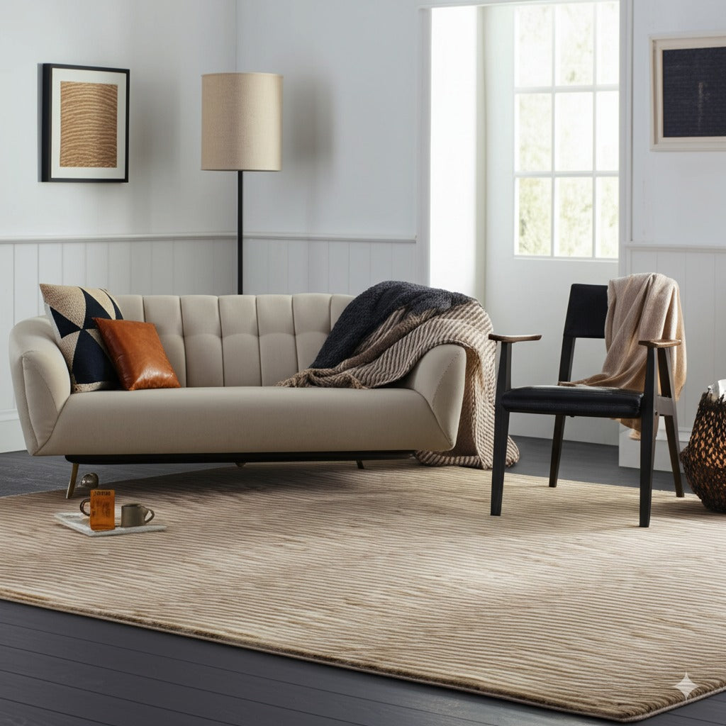 Sloane Freya Brown Hand Tufted Wool Rug