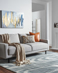 Graceful Captivating Gray Hand Tufted Wool Rug