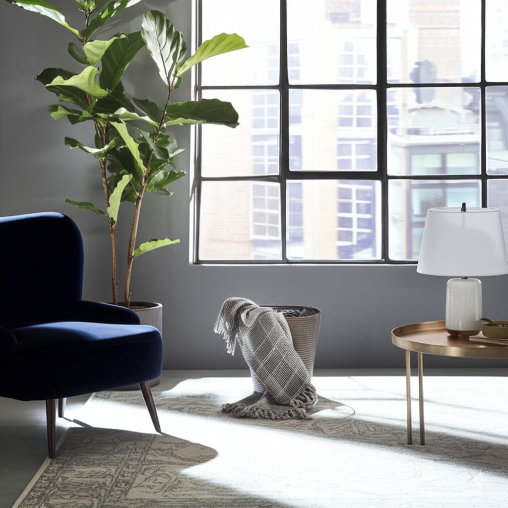 Warm Bespoke Beige Hand Tufted Wool Rug
