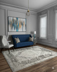 Bianca Warm Gray Machine Made Rug