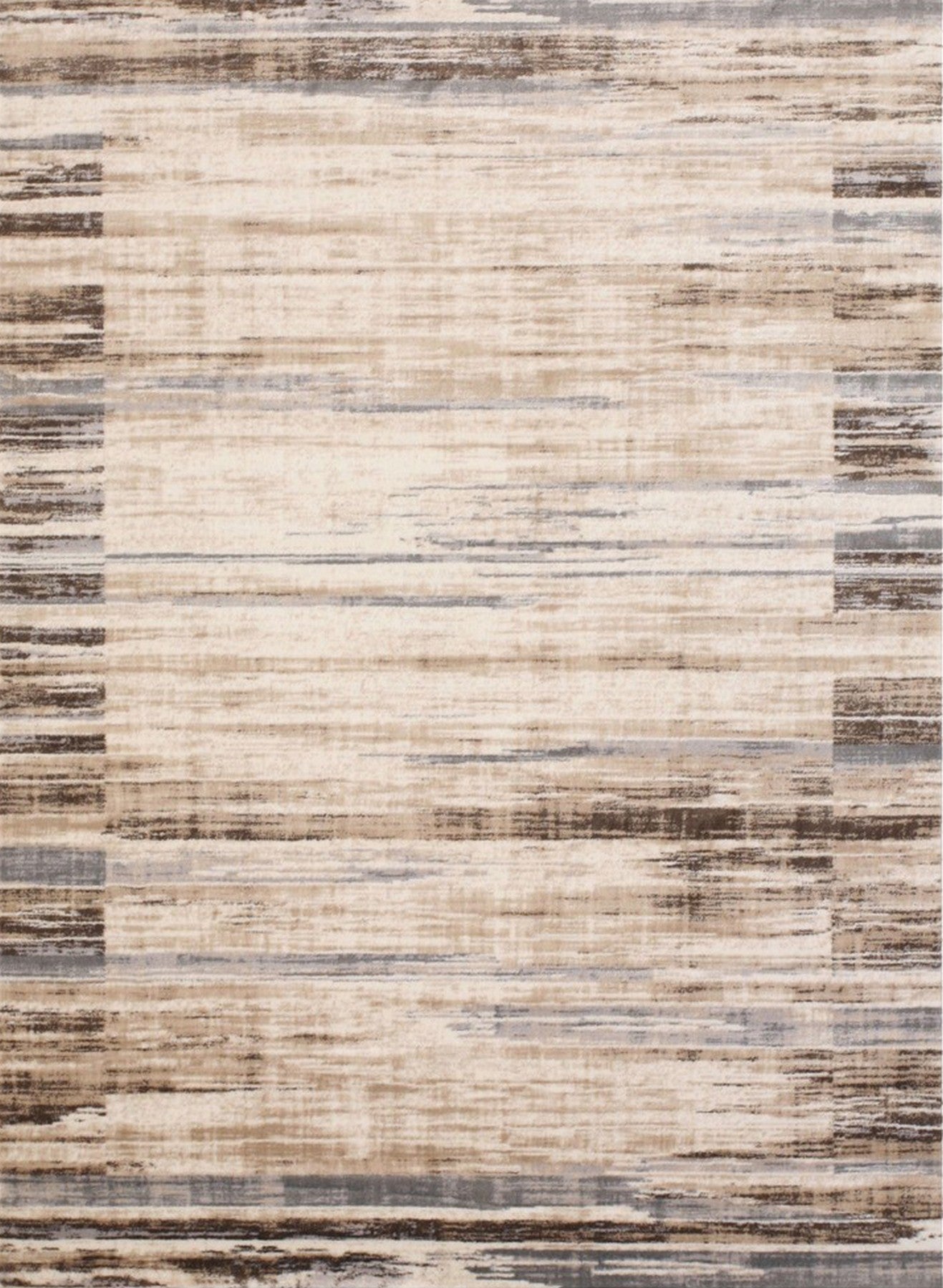Isolated view of Enchanting Cassandra Ivory Machine-Made Rug, showcasing its intricate, subtly textured design.