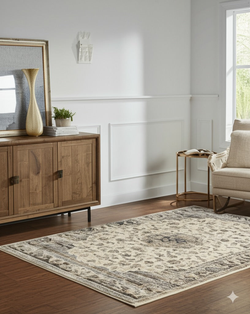 Sloane Chloe Ivory Machine Made Rug