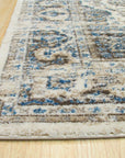 Sloane Chloe Ivory Machine Made Rug, blending seamlessly into a light and airy living room; ivory tones and subtle pattern enrich the space, hinting at soft, machine-made comfort underfoot.
